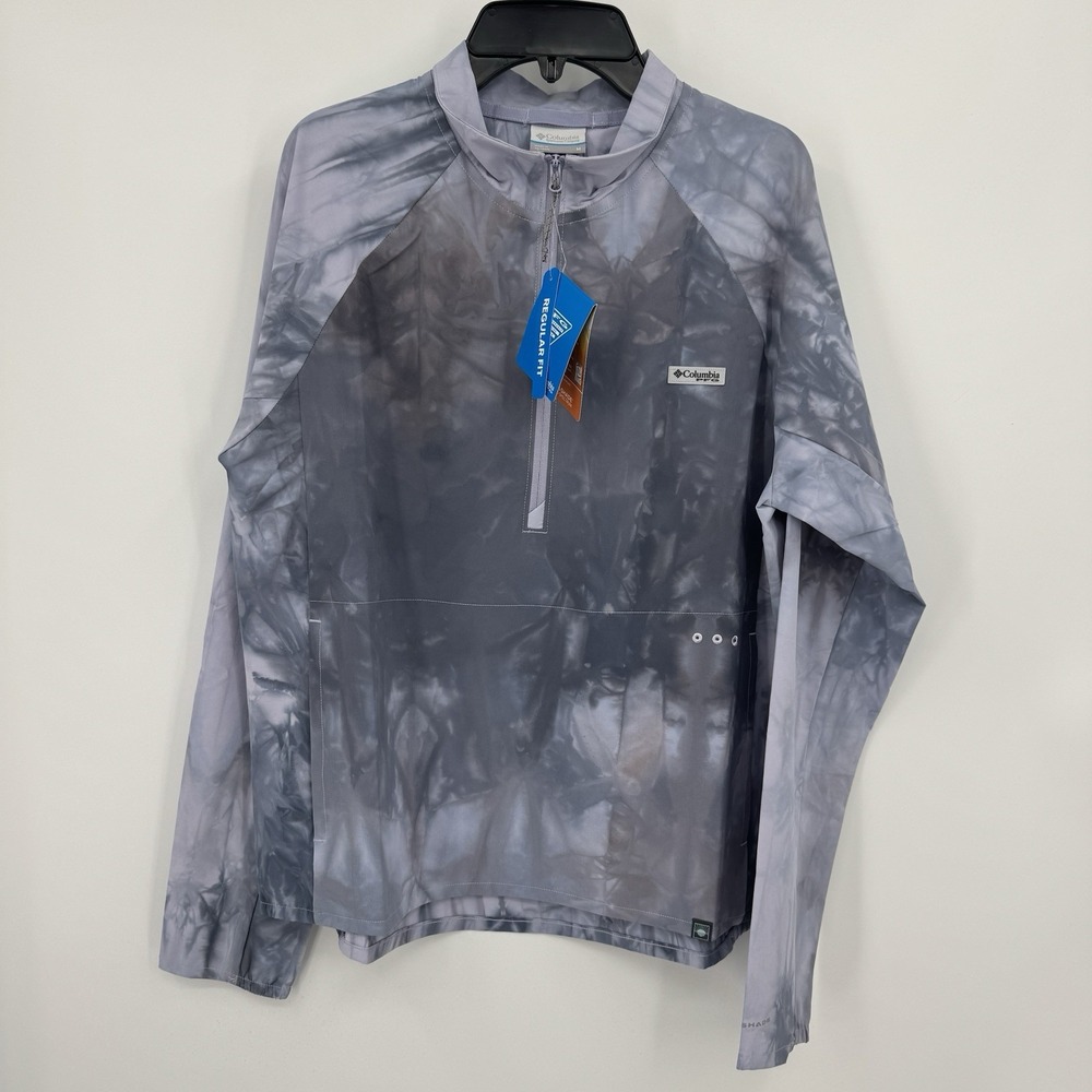 Columbia Womens PFG Uncharted Cloud 1/2 Zip Pullover Twilight FL9478 M